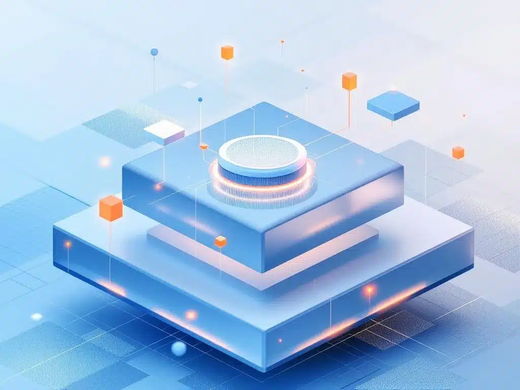 Digitaal HR-dashboard met verbonden knooppunten en datavisualisatie-elementen in blauw-wit kleurenschema