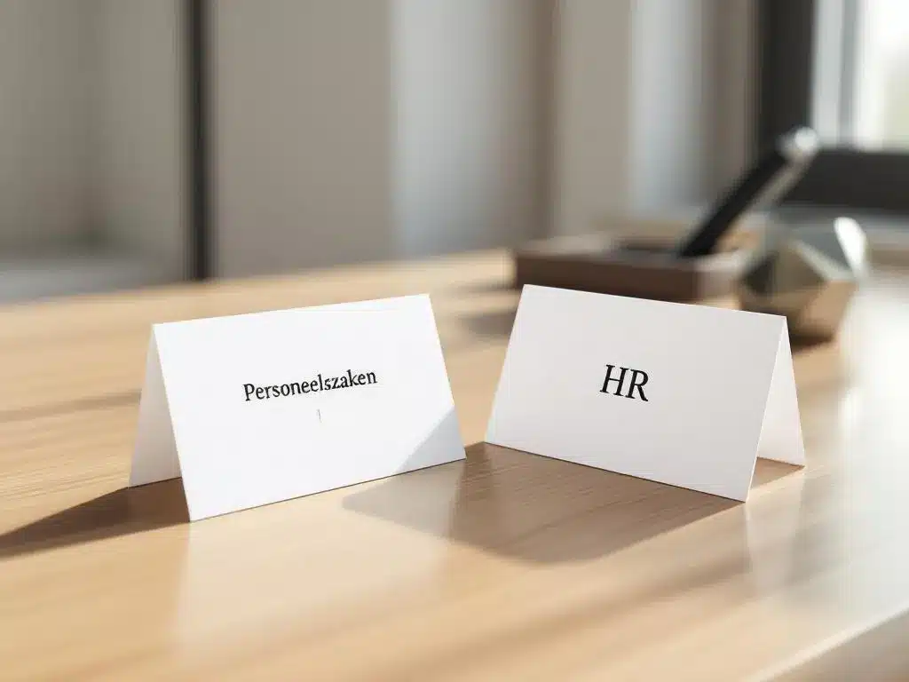 Is HR hetzelfde als personeelszaken?